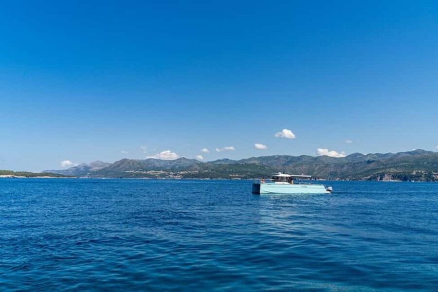 Dubrovnik: Blue Cave Catamaran Tour with Drinks and Snorkel - Leaving Dubrovnik for Koločep Island