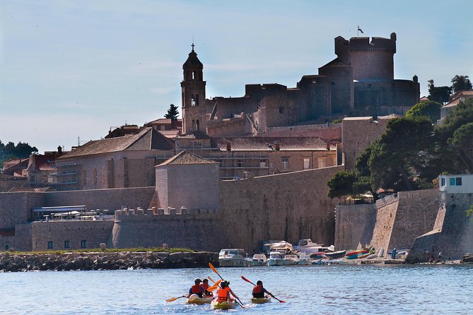 Dubrovnik: Sunset Kayaking & Snorkeling with water &wine - Betina Cave and the water stop