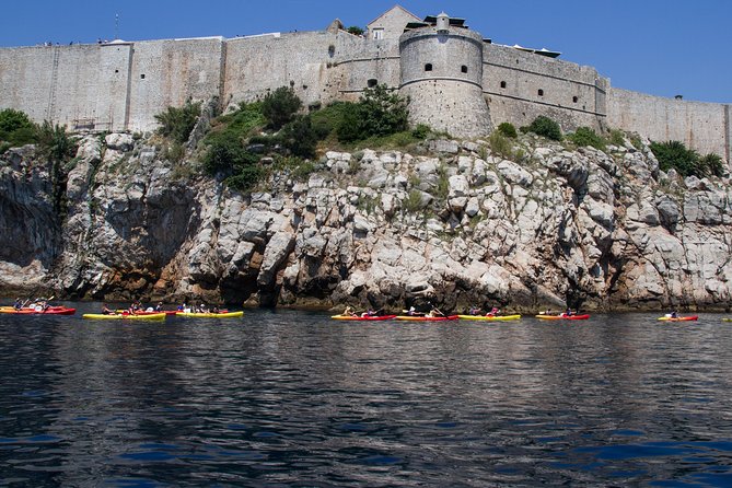 Dubrovnik: Sunset Kayaking & Snorkeling with water &wine - Sunset from the kayak