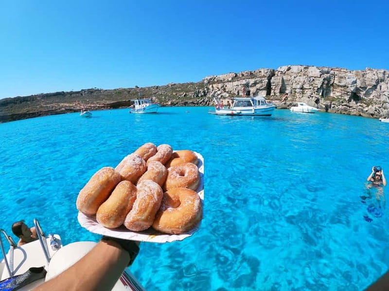 Favignana and Levanzo Island: Swim, Snorkeling and Lunch - Bue Marino, caves and a Prosecco finish