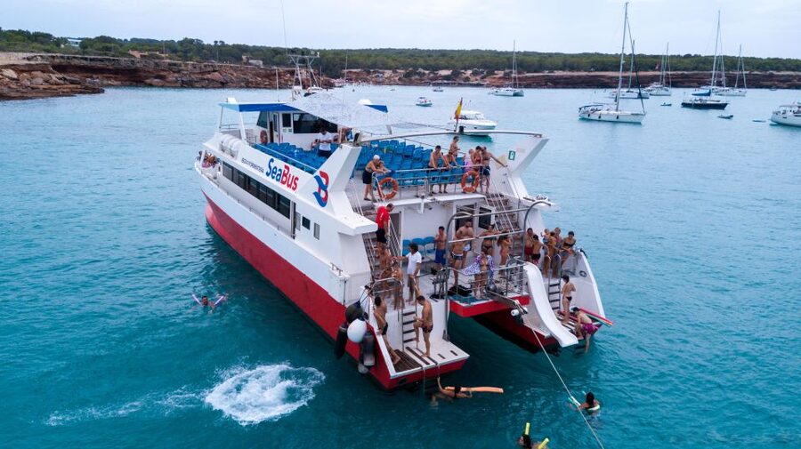 Formentera: Crystal Waters Cruise with Snorkeling and Lunch - Swimming near Cala Saona