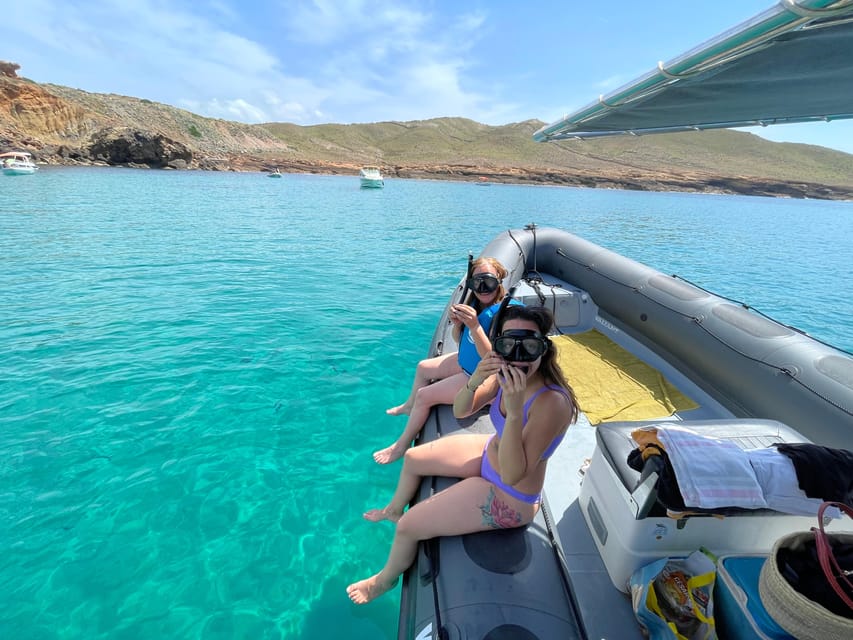Fornells : Boat Trip to coves & beaches with snorkeling - What the $51 price includes