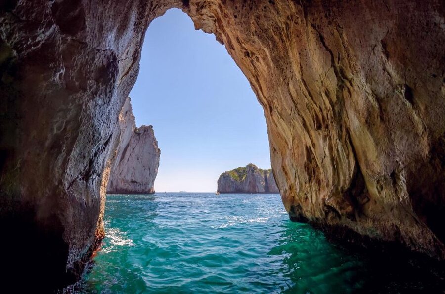 From Amalfi: Capri Island Boat Tour with Snorkeling & Drinks - Capri’s south coast and the Faraglioni