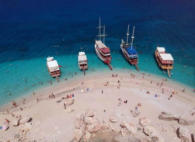 From Antalya/Kemer: Suluada Boat Trip w/Lunch & Snorkeling - Boarding the boat at Adrasan