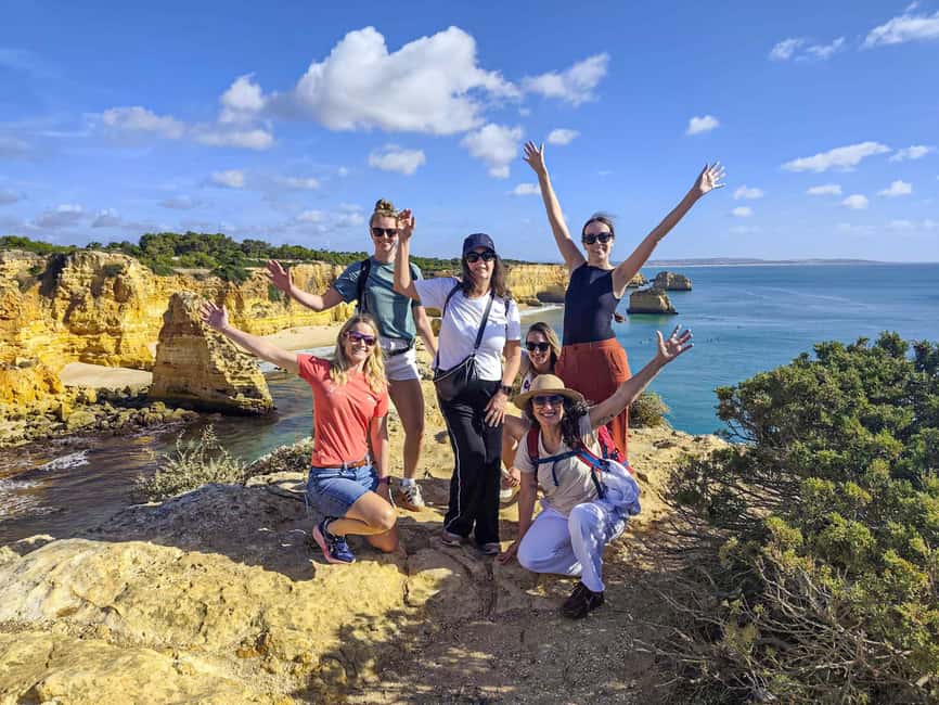 From Faro: 7 Valleys Hiking, Benagil Cave, & Snorkeling Tour - Walking the Seven Hanging Valleys for 1.5 hours