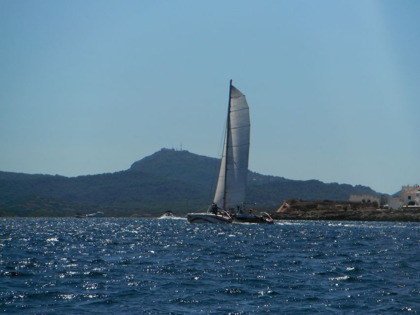 From Fornells: Half-Day Menorca Catamaran Trip w/ Snorkeling - What to bring, and what stays behind