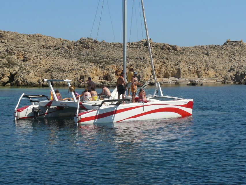 From Fornells: Half-Day Menorca Catamaran Trip w/ Snorkeling - What the sailing time is really like