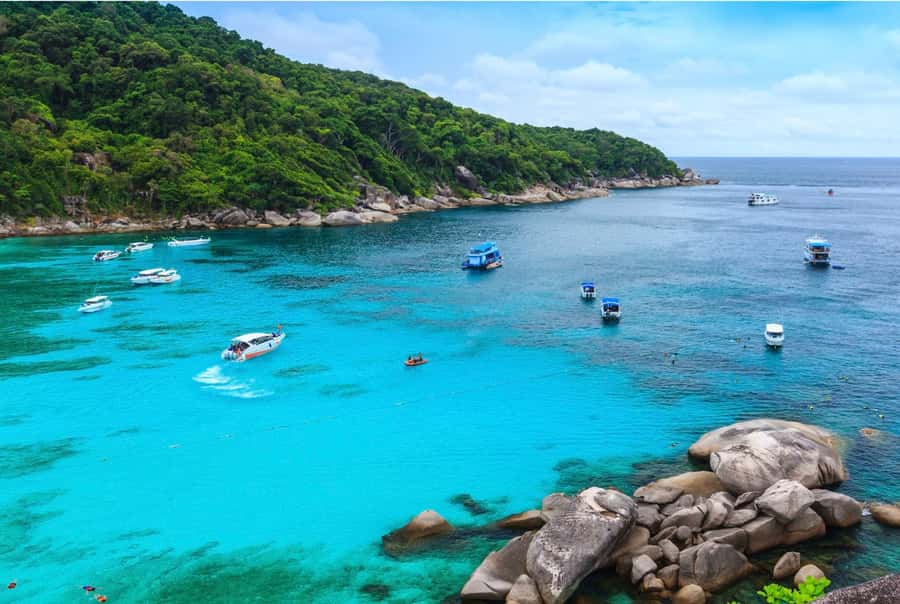 From Khao Lak: Similan Islands Day Trip with Snorkeling - Donald Duck Bay and the sailboat rocks