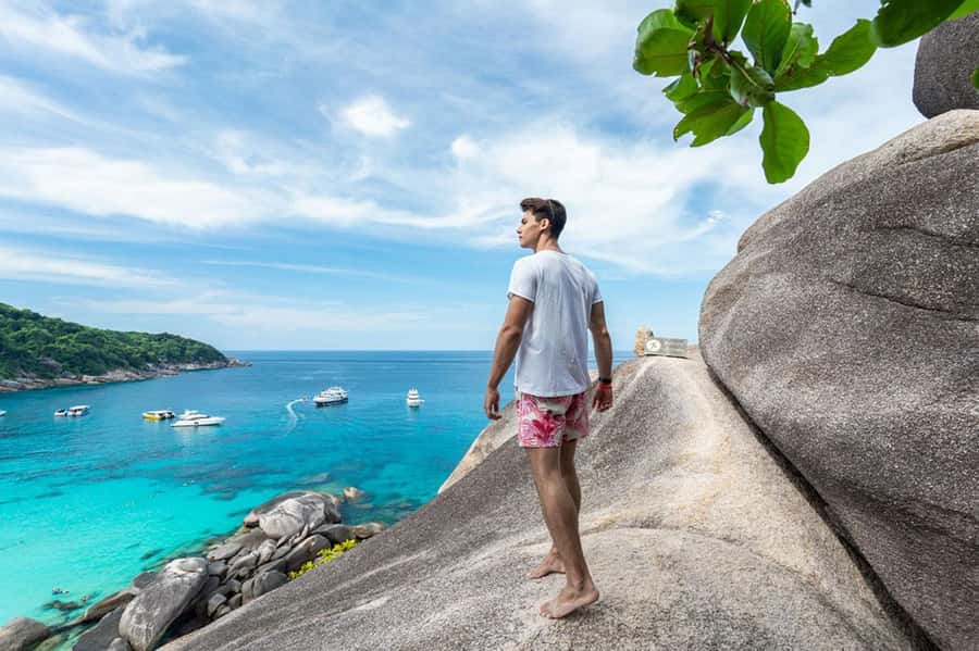 From Krabi: Similan Islands Snorkeling Trip by Speedboat - Koh 4, Miang Island, starts the island day