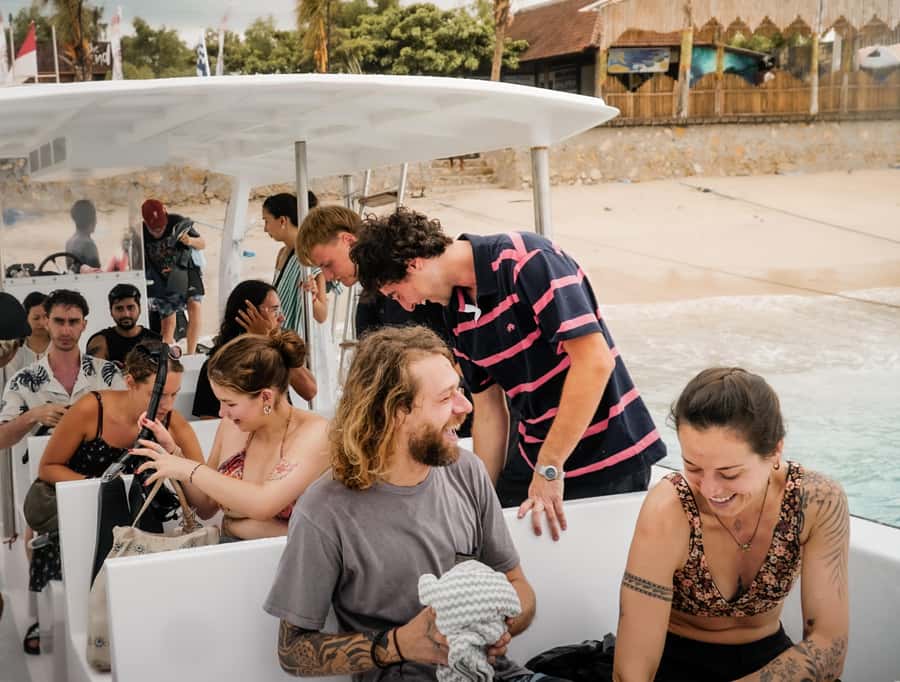 From Lembongan: Manta Point Snorkeling & West Penida Tour - The ride to Nusa Penida