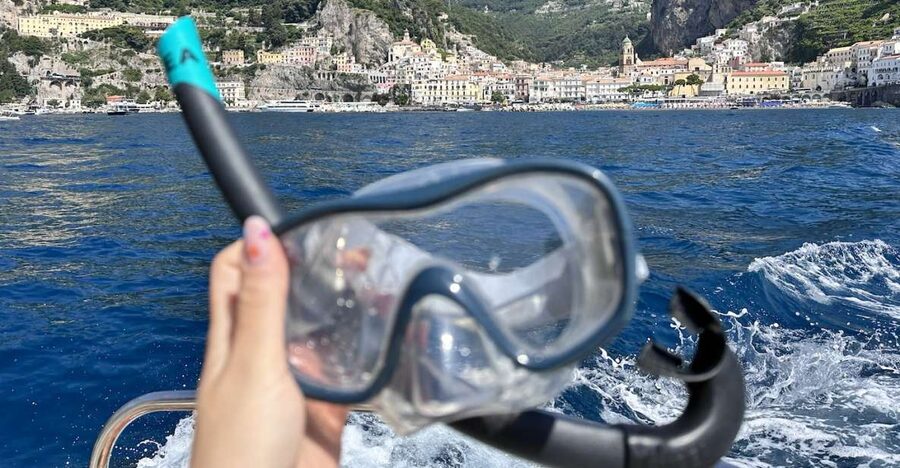 From Positano: Half-Day Amalfi Coast Boat Tour & Snorkeling - Meeting the boat at Spiaggia Grande