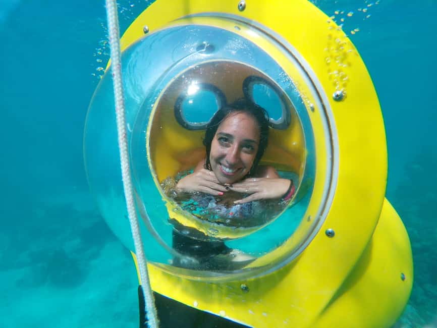From Punta Cana: ScubaDoo, Snorkel & Glass Bottom Boat Tour - The Panoramic One glass-bottom boat
