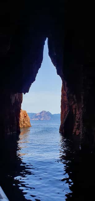 From Sagone/Cargèse: Piana Sea Caves & Snorkeling Boat Tour - Omigna Tower and the first coastal views