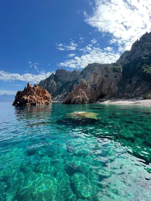 From Sagone/Cargèse: Piana Sea Caves & Snorkeling Boat Tour - Capo Rosso swimming and snorkeling stop