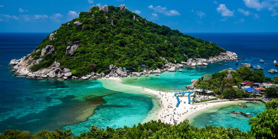 From Samui: Koh Tao and Nangyuan Snorkeling Tour Day Trip - Koh Nangyuan’s beaches and famous scenery