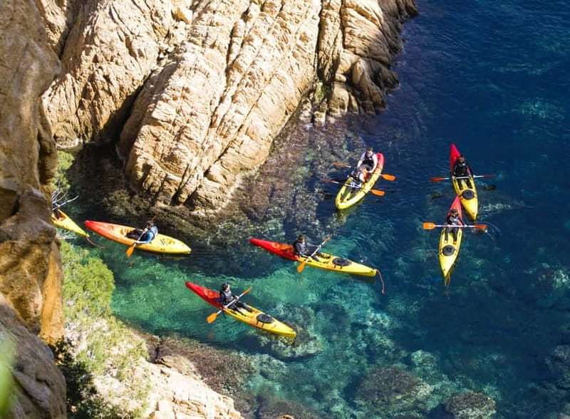 From Sant Feliu de Guíxols: Kayak and Snorkel in Costa Brava - The 15-minute safety briefing comes first