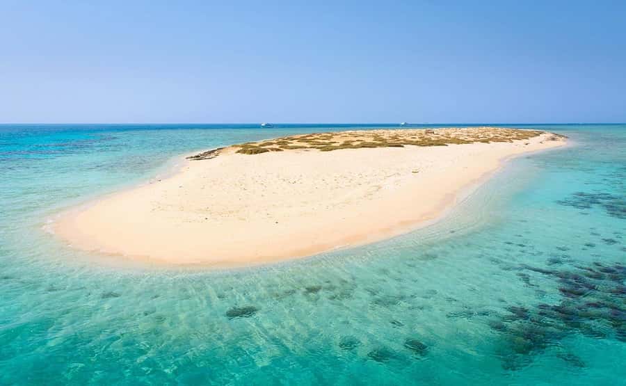 From Sharm: White Island and Ras Mohamed Snorkeling Trip - White Island and its tide-dependent sand