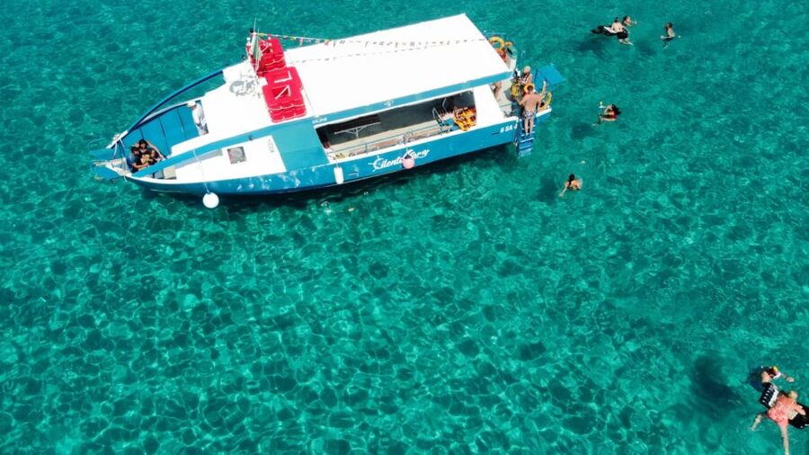 From Tropea: Capo Vaticano boat tour with snorkel & aperitif - Leaving Tropea with the Coast of the Gods ahead
