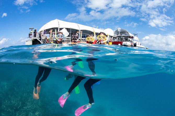 Full-Day Great Barrier Reef Pontoon with Snorkeling & Activities - Leaving Cairns on the fast catamaran