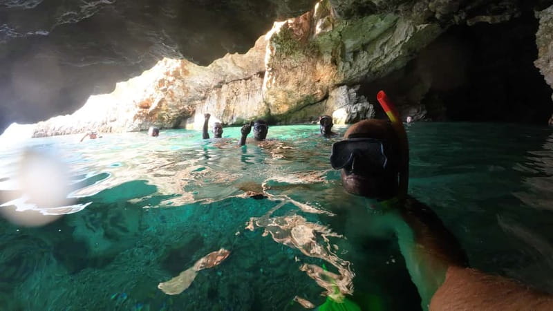 Grama Bay & Blue Cave: Snorkeling & Secret Beaches in Vlore - The day begins at Hotel Bologna at 10:30