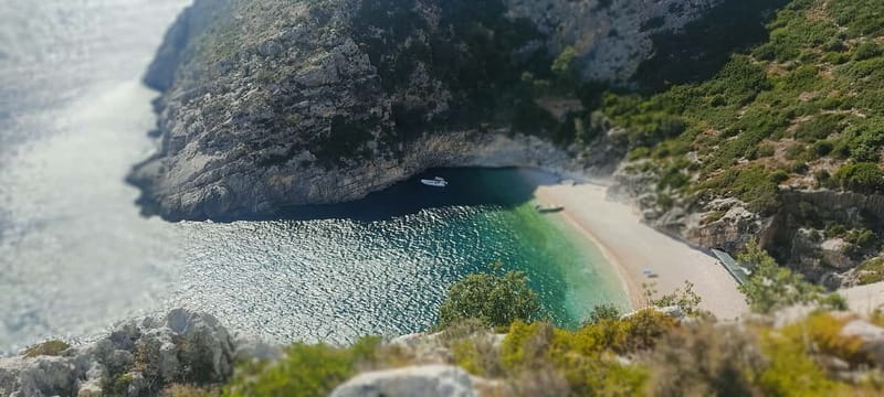 Grama Bay & Blue Cave: Snorkeling & Secret Beaches in Vlore - English Bay combines a swim with old stories