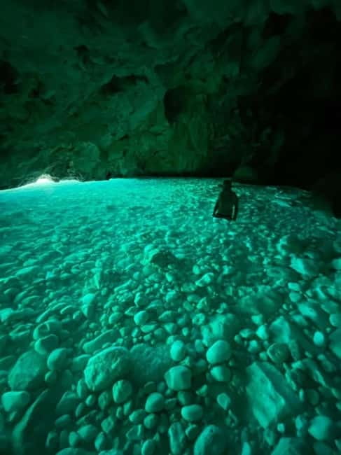 Grama Bay & Blue Cave: Snorkeling & Secret Beaches in Vlore - Nezhajve Family Beach is the main long stop