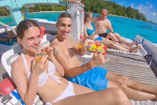 Half Day Tour : Moorea Snorkeling & Sailing on a Catamaran named Taboo - Snorkeling with sharks, rays, and tropical fish