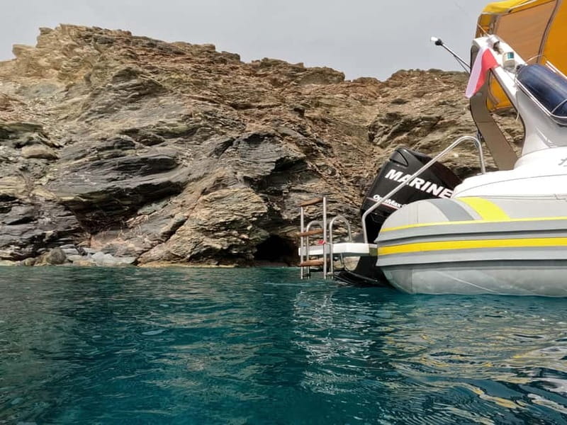 Heraklion: Boat Safari with guided snorkeling/diving tour. - Filakes at Agia Pelagia: 45 minutes your own way