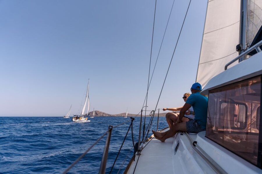 Heraklion: Dia Island Sailing Cruise with Snorkeling - Dia Island’s main bay and clear water