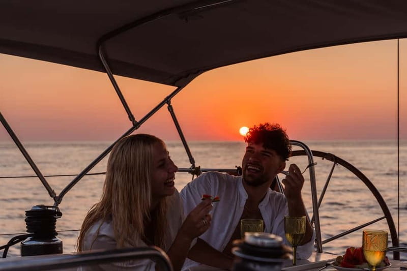 Heraklion: Sunset Sailing Cruise Dia Island with Snorkeling - Snorkeling, swimming, and the underwater Minoan remains