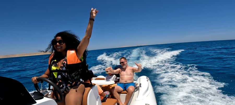 Hurghada: 3-Island Speedboat, Dolphin Watching & Snorkeling - Orange Bay: Hurghada’s most polished beach stop