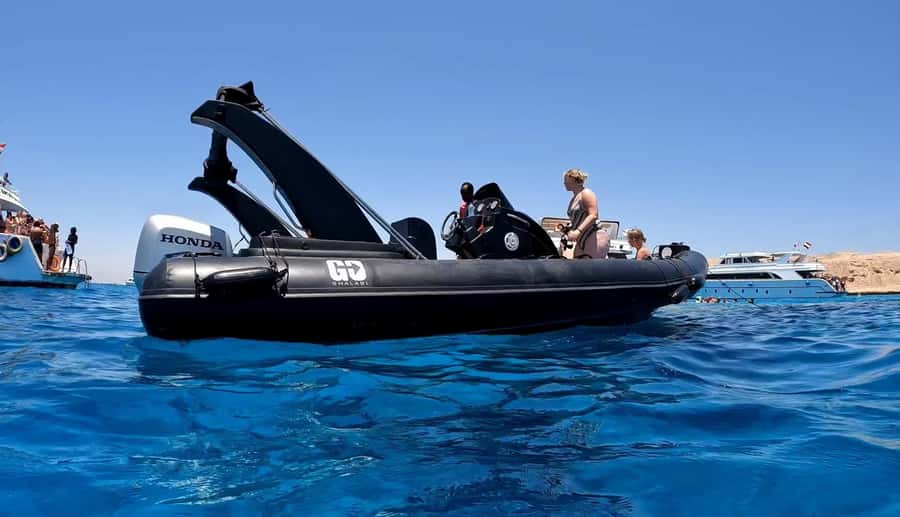 Hurghada: 3-Island Speedboat, Dolphin Watching & Snorkeling - Dolphin watching near Giftun Island