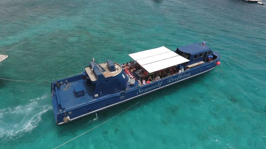 Hurghada: Empire Submarine Boat Trip with Snorkel and Drinks - Three meters below the surface