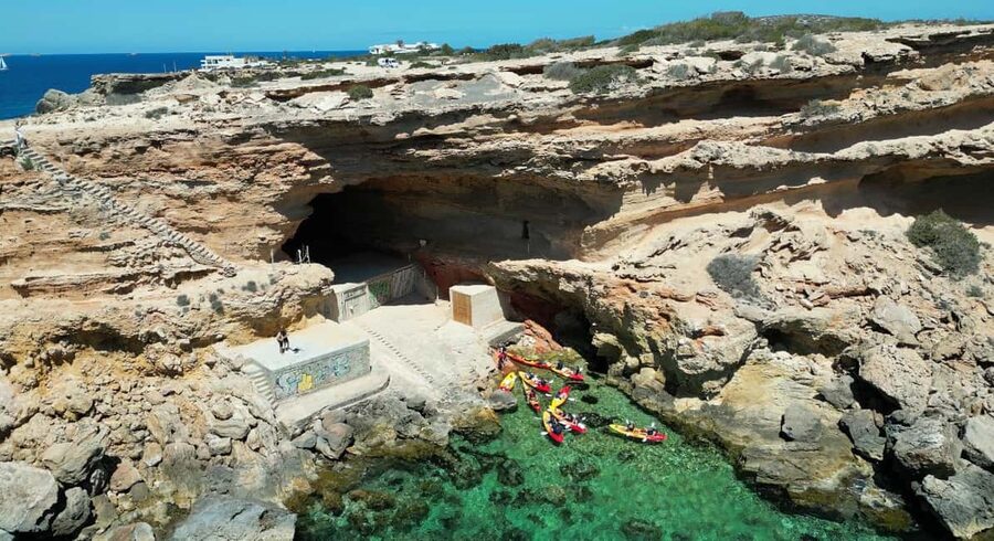 Ibiza: Kayak & Snorkel in Sea Caves and Crystal Waters - A second coastal stop for more snorkeling