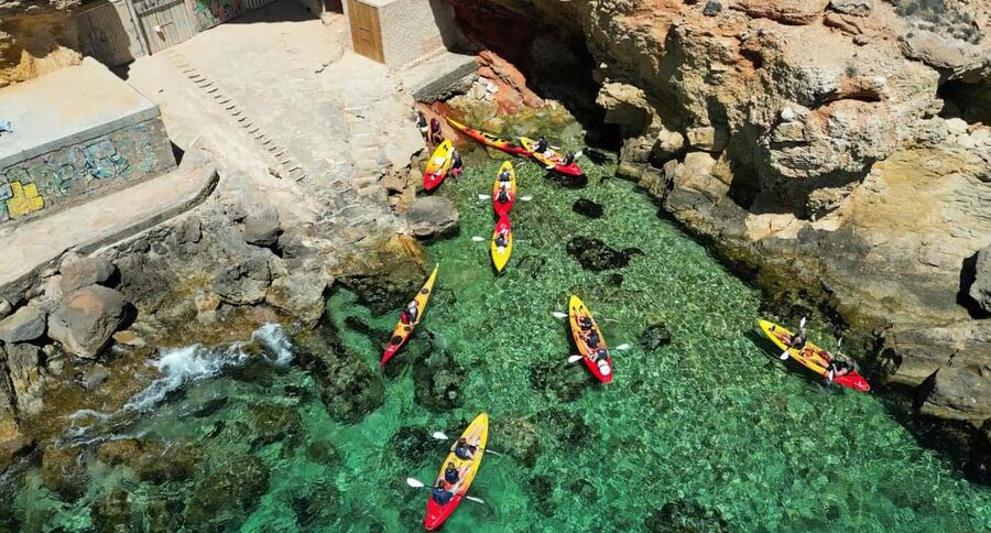 Ibiza: Kayak & Snorkel in Sea Caves and Crystal Waters - Meeting at 10:30 and getting ready on shore