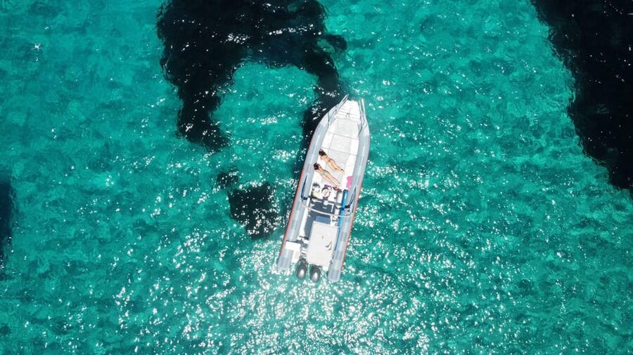 Ibiza: SpeedBoat trip to Atlantis & Es Vedra Snorkel+Paddle - Reaching Es Vedrá and Atlantis after about an hour