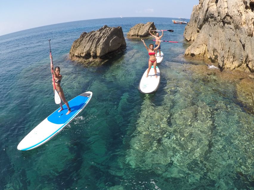 Ibiza: SUP & Snorkel Boat Tour with Caves, Drinks & Photos - A 15-Minute SUP Lesson for Beginners