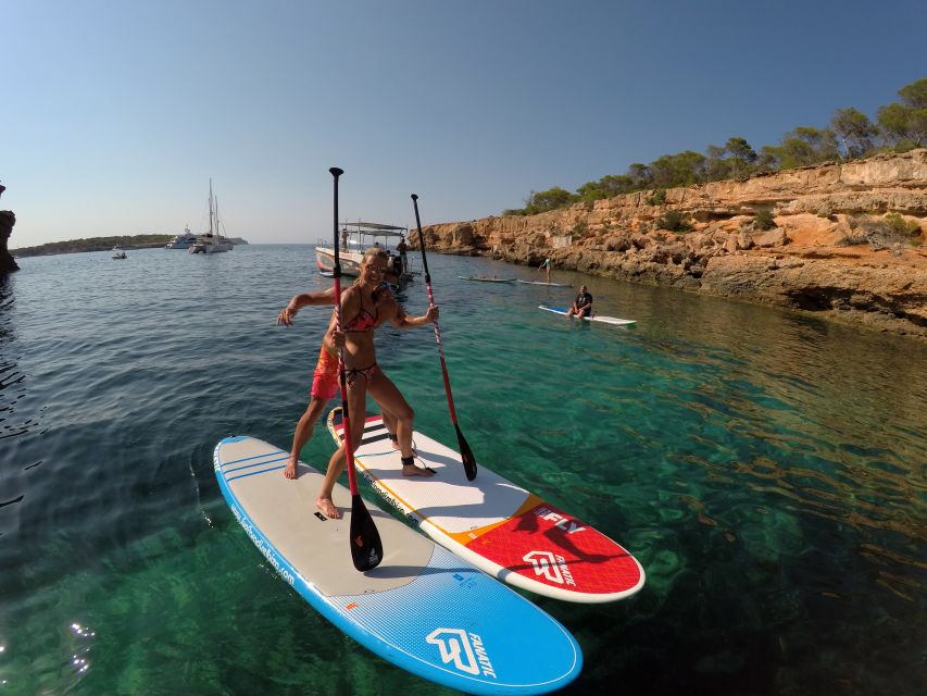 Ibiza: SUP & Snorkel Boat Tour with Caves, Drinks & Photos - Fruit, Tapas, and a Short Boat Picnic