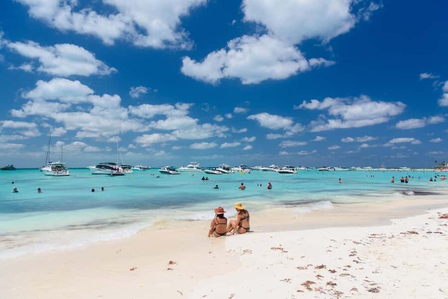 Isla Mujeres: Catamaran Ride with Open Bar, Snorkeling, and Lunch - From Cancun marina to open Caribbean water