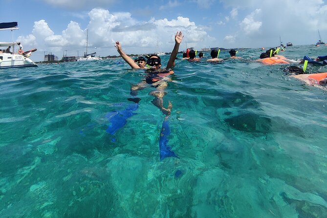 Isla Mujeres Catamaran Tour from Cancun with Snorkel and Open Bar - The Snorkeling Stop Comes First