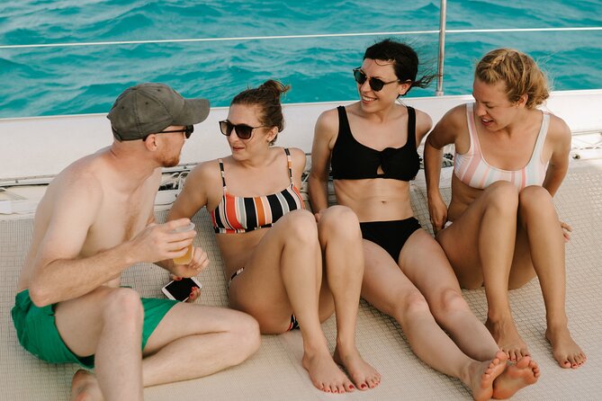 Isla Mujeres Catamaran Tour with Open Bar, Lunch and Snorkeling - Beach Club Lunch and Time by the Water