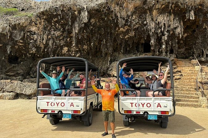 Jeep Tour Arikok National Park and Snorkeling at Baby Beach - Quadirikiri Cave and the best photo stop