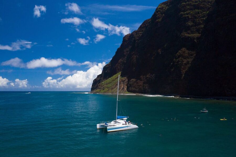 Kauai: Napali Coast Sail & Snorkel Tour from Port Allen - Sailing under trade winds