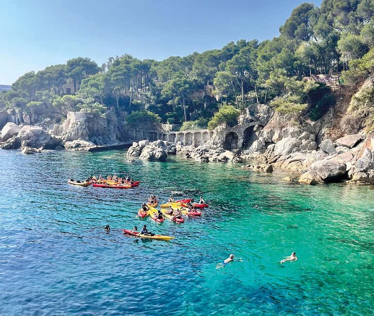 Kayak and Snorkel in Playa de Aro, Costa Brava - The secret stop and clear-water snorkeling