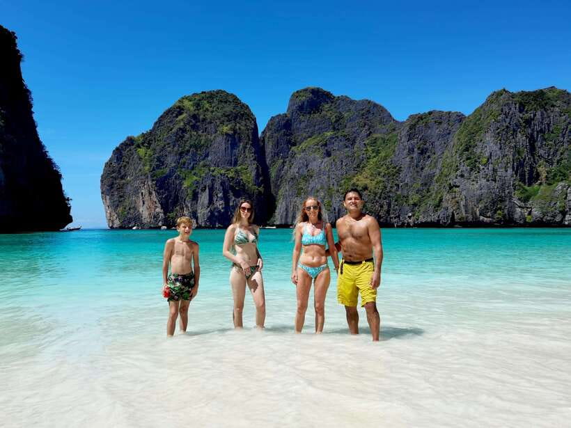 Koh Lanta: Phi Phi Islands Tour w/ Maya Bay, Snorkel & Lunch - Monkey Bay and Loh Samah Bay from the water
