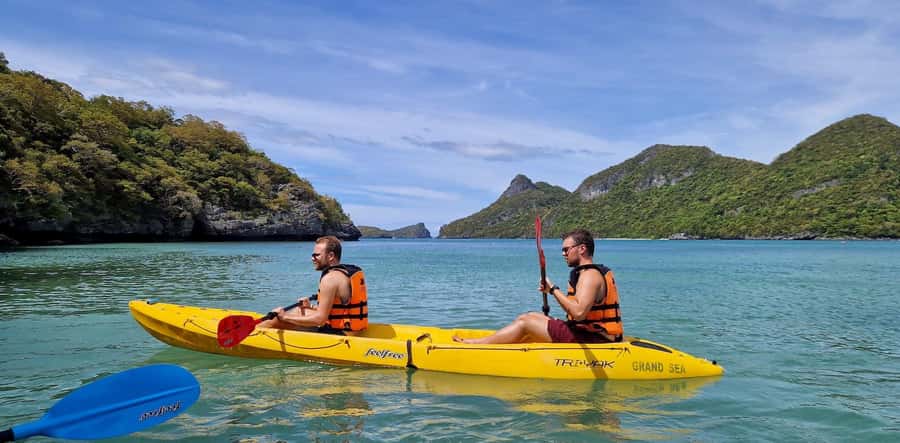 Koh Samui: Day Tour to Ang Thong with Kayak, Snorkel & Lunch - Emerald Lake and the first short climb