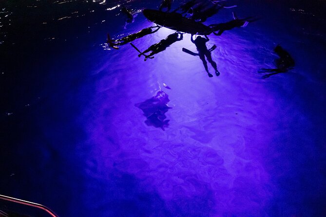 Kona Night Manta Snorkel Tour - The sunset ride and arrival at the manta site