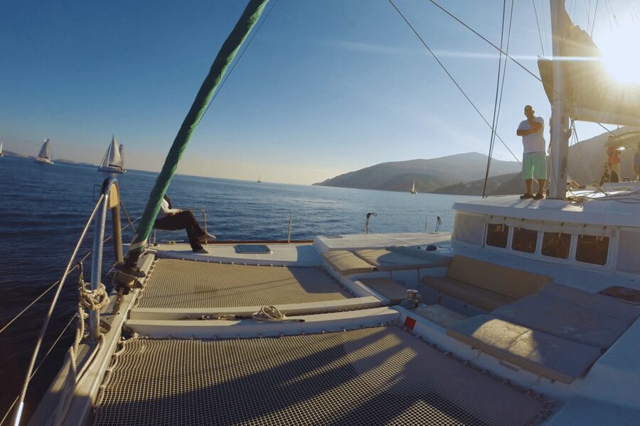 KOS: Catamaran Day Cruise – Swim, Snorkel, Food & Drinks! - Key points at a glance