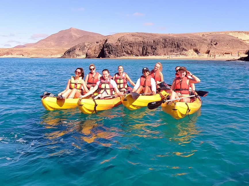 Lanzarote: Kayak and Snorkeling at Papagayo Beach - The first hour on the water