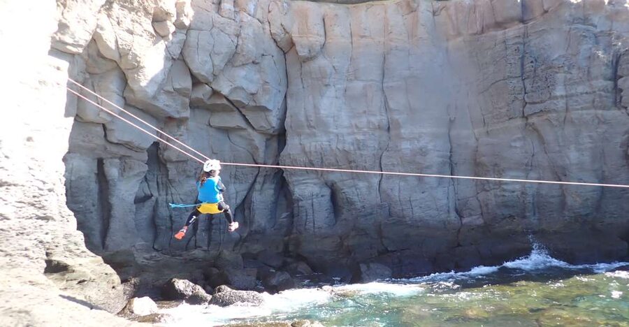 Las Palmas: Coastering, Via Ferrata, Water Jumping & Snorkel - The 20-minute walk to the coast